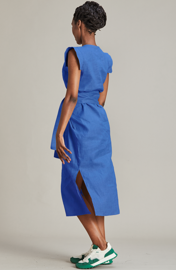 Beck Dress 100% Linen - MARETHCOLLEEN