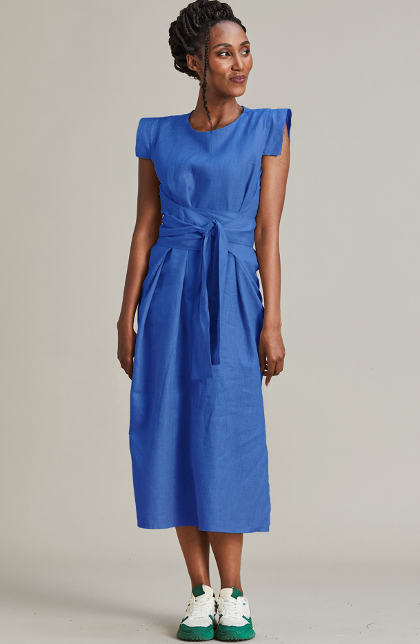 Beck Dress 100% Linen - MARETHCOLLEEN