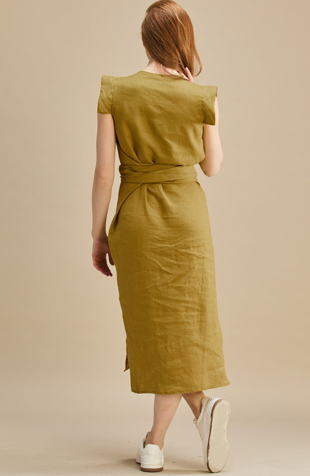 Becky Dress 100% Linen