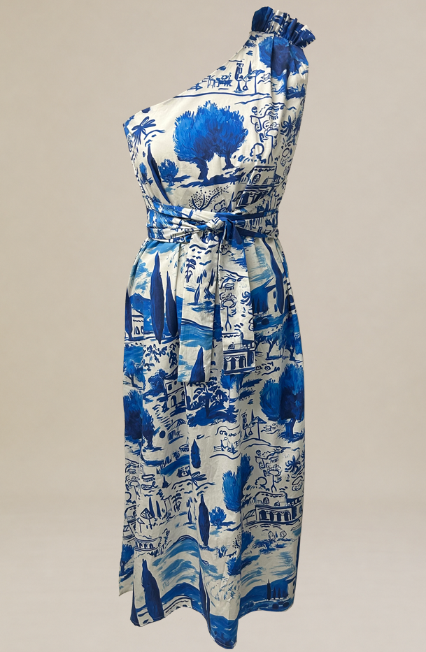 Cleo Troy One Shoulder Dress