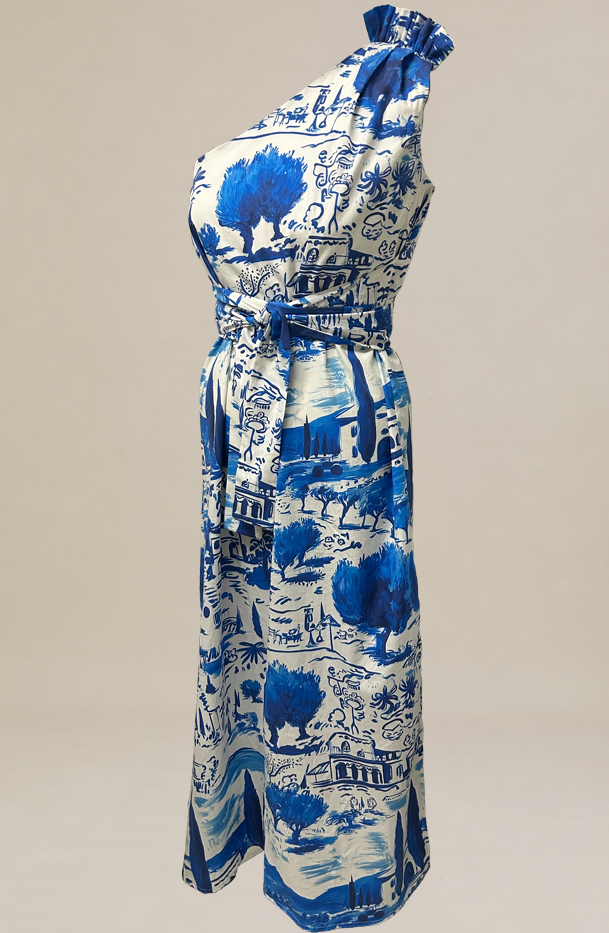 Cleo Troy One Shoulder Dress