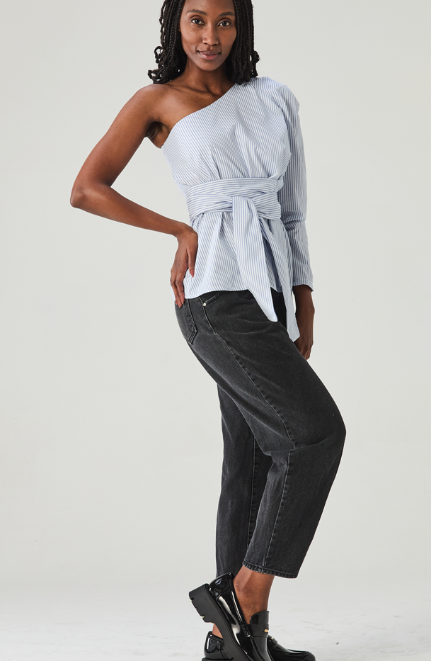 Cleo One Shoulder Long Sleeves Top