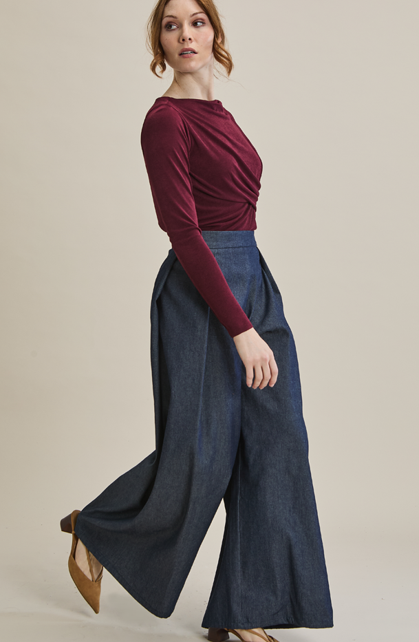 Denim Faia Trouser - MARETHCOLLEEN