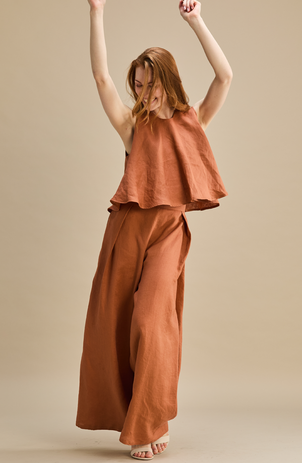 Faia Trouser 100% Linen