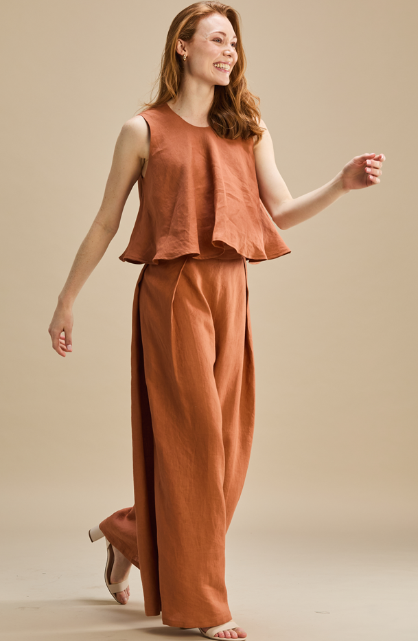 Faia Trouser 100% Linen