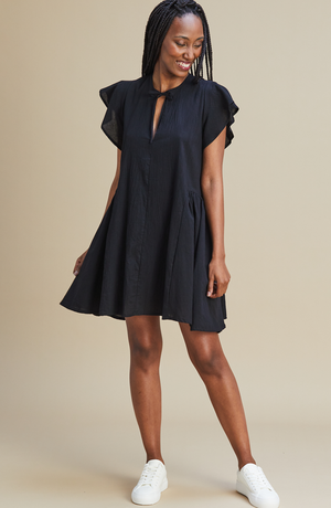 Black cotton summer 2024 dress