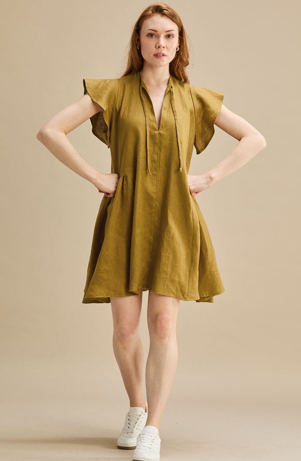 Happy Dress 100% Linen