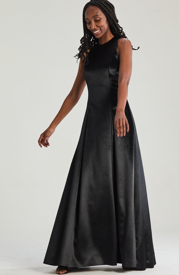 Izzy Dress South Africa Evening Dress Black Velvet– MARETHCOLLEEN