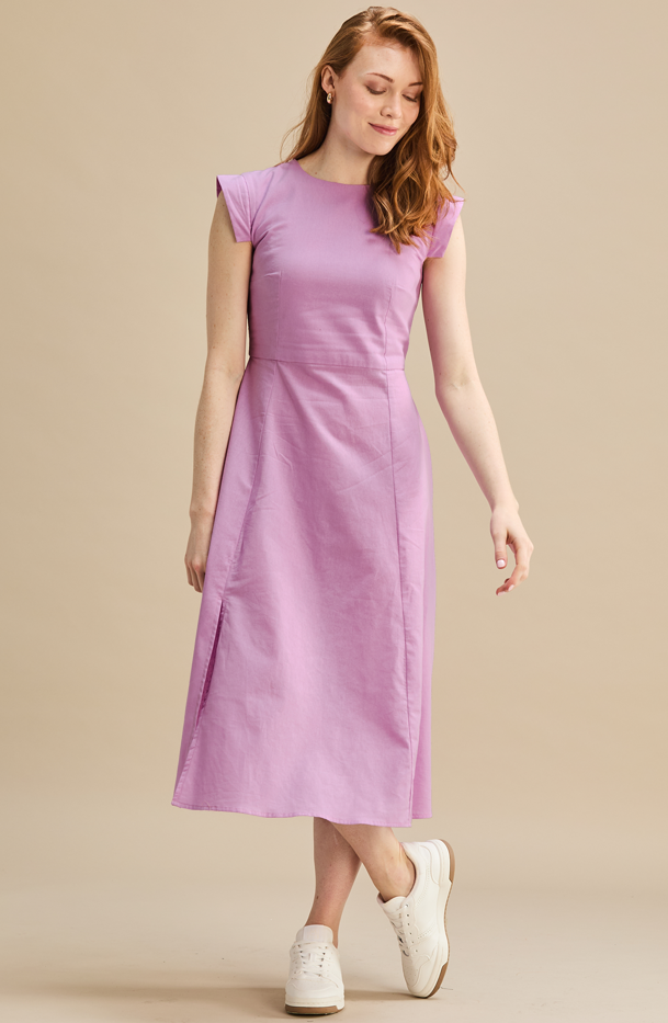 Jan Dress Darker Purple