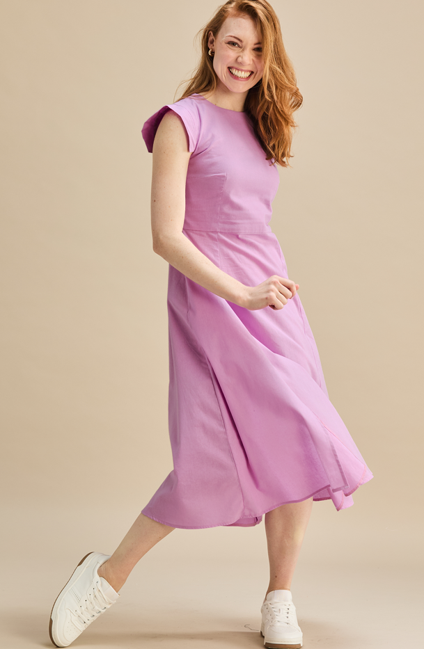 Jan Dress Darker Purple