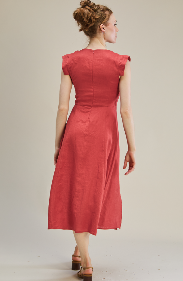 Jan Dress 100% Linen - MARETHCOLLEEN