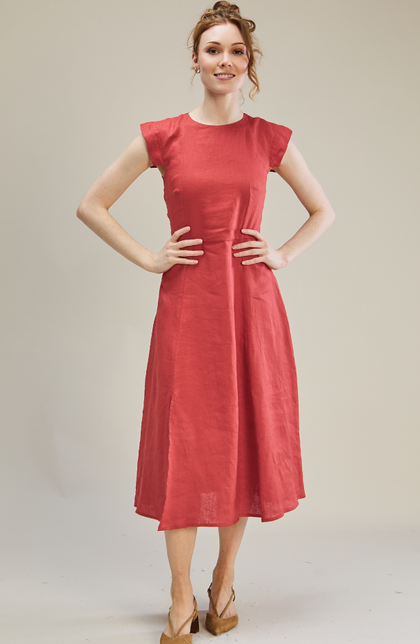 Jan Dress 100% Linen - MARETHCOLLEEN