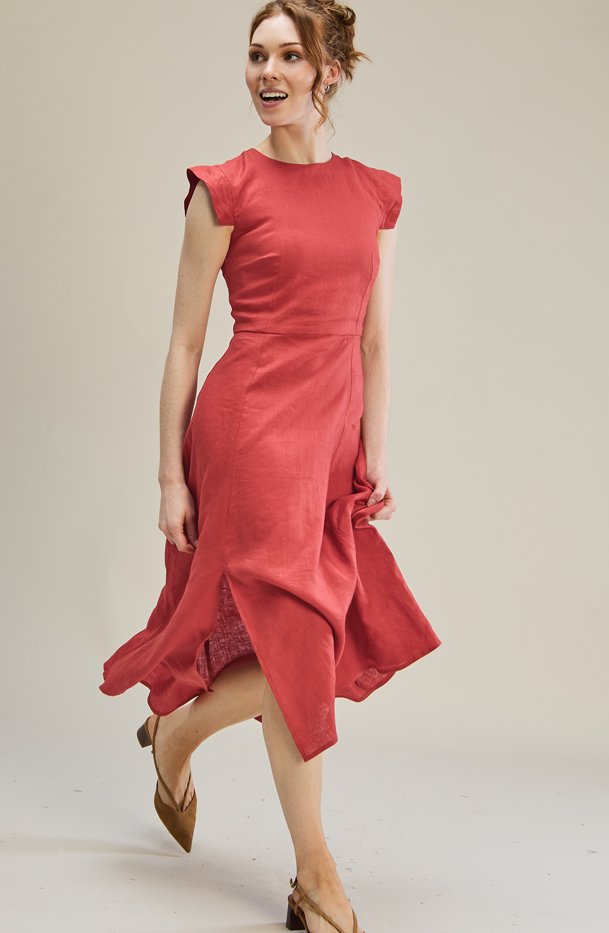 Jan Dress 100% Linen - MARETHCOLLEEN