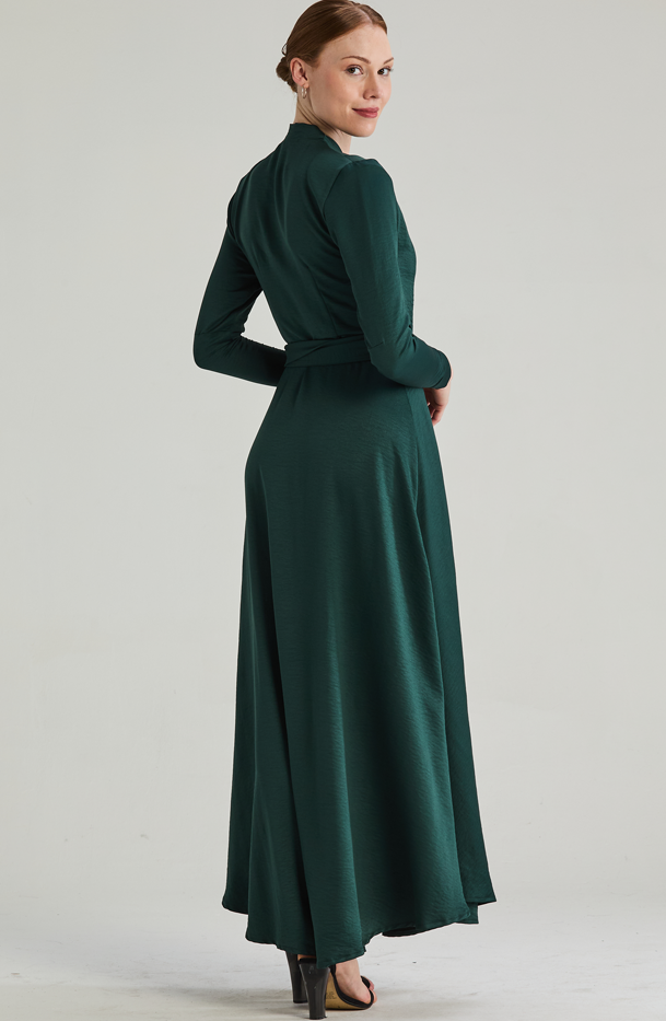 Jo Wrap Dress Green Event MARETHCOLLEEN Jo Wrap Dress Green Event MARETHCOLLEEN