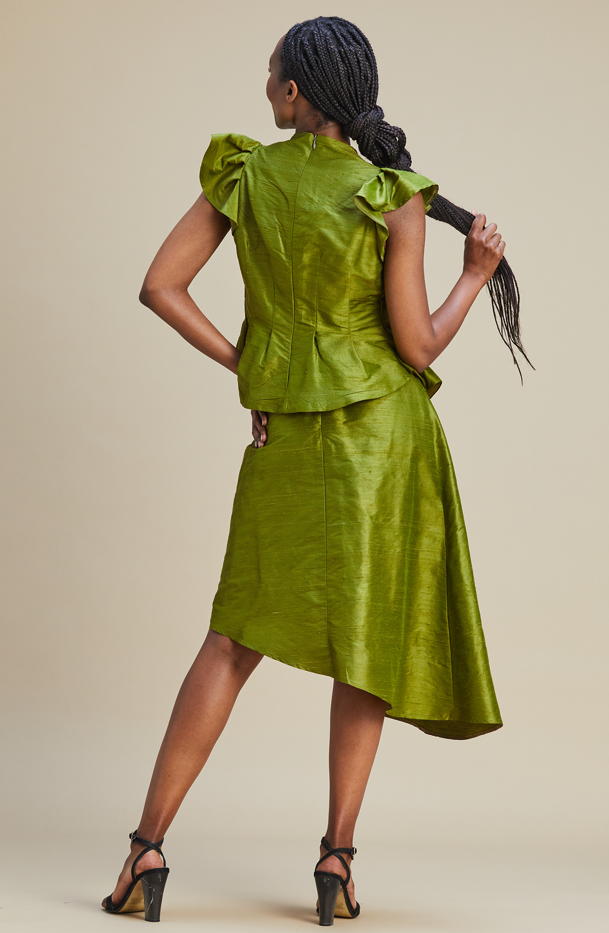 Kensey Skirt 100% Silk - MARETHCOLLEEN