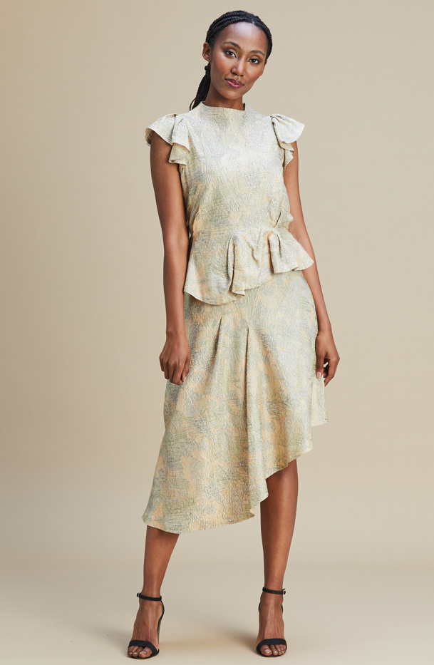 Kensey Skirt 100% Silk - MARETHCOLLEEN