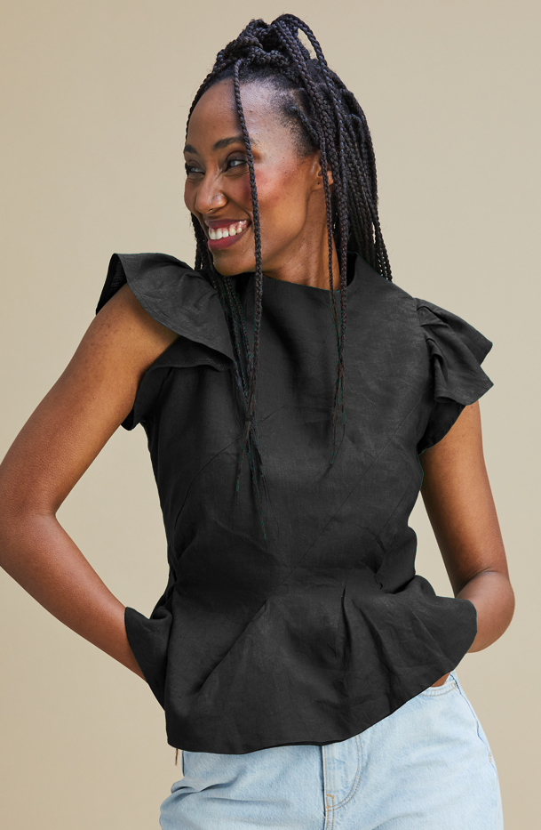 Kensey Top 100% Linen - MARETHCOLLEEN