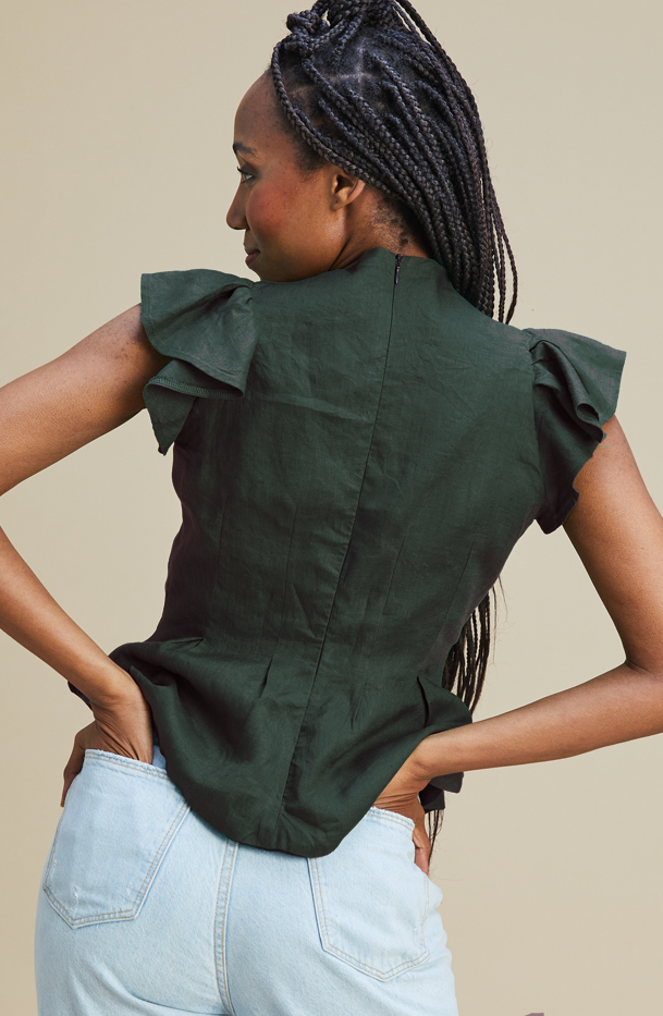 Kensey Top 100% Linen