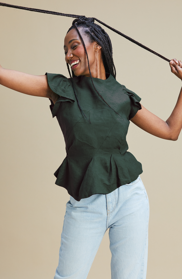 Kensey Top 100% Linen