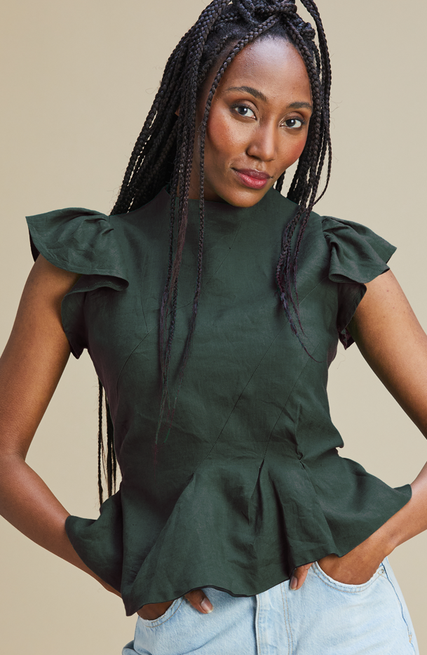 Kensey Top 100% Linen