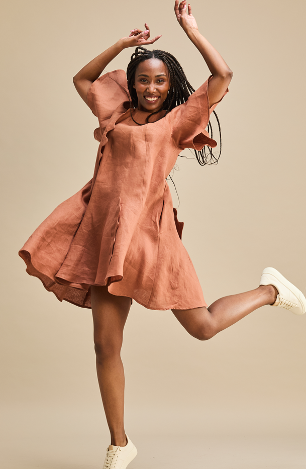 Monty Dress 100% Linen