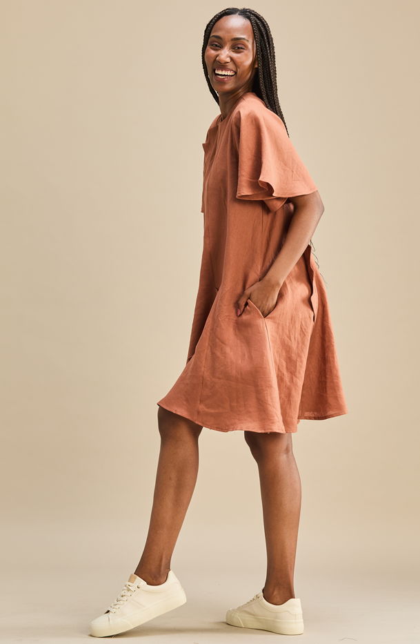Monty Dress 100% Linen