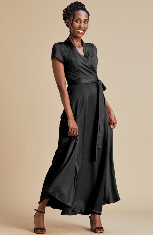 Philly Wrap Dress Black South Africa– MARETHCOLLEEN