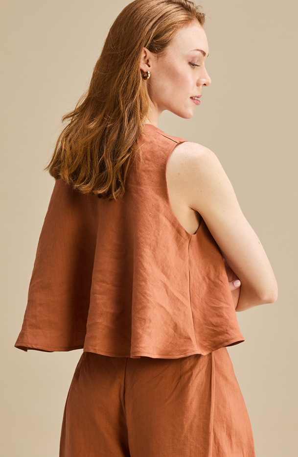 Sunny Top 100% Linen