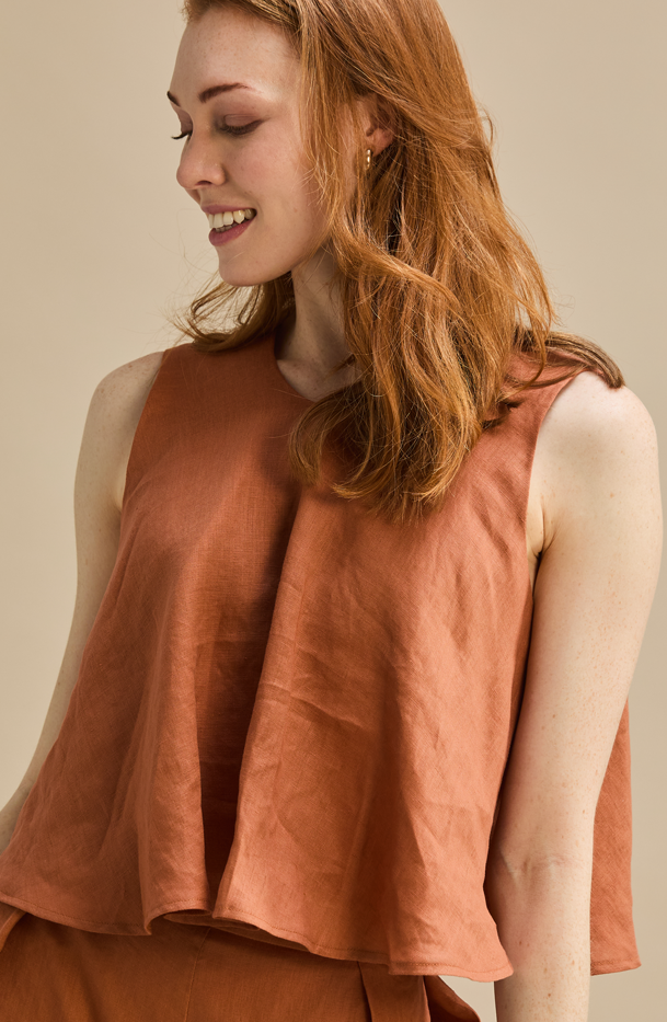 Sunny Top 100% Linen