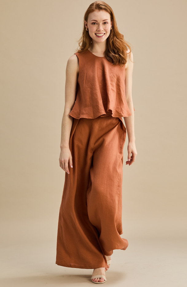 Sunny Top 100% Linen