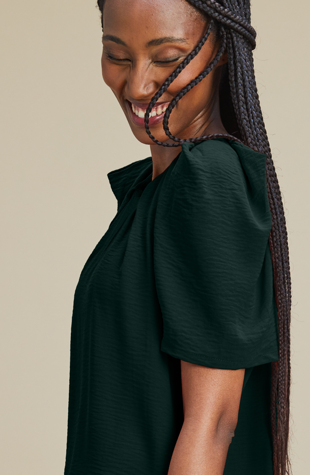 Toby Dress Dark Green - MARETHCOLLEEN