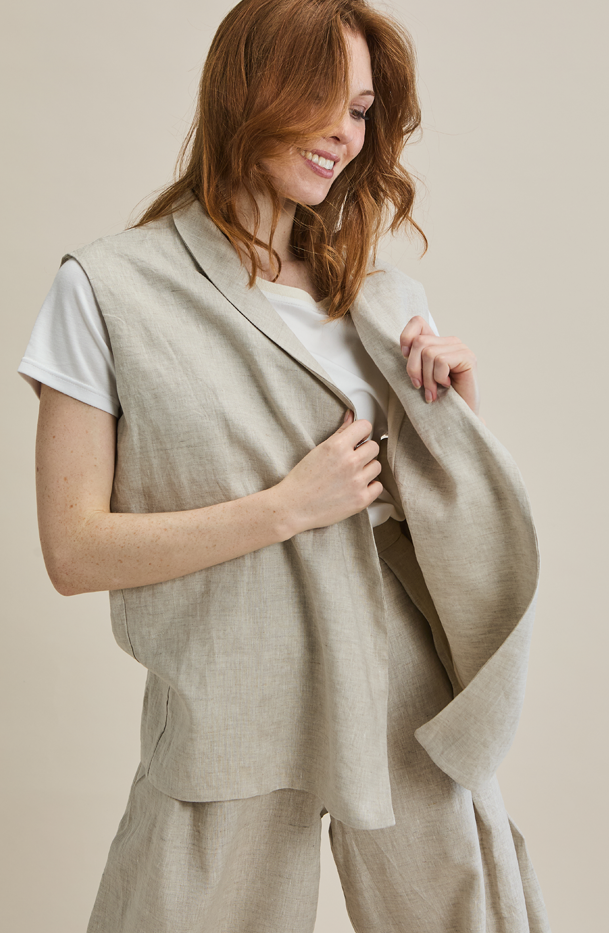 Vest 100% Linen