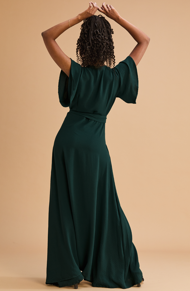 slim fit dress slacks Waif Wrap Dress South Africa Forest Green– MARETHCOLLEEN