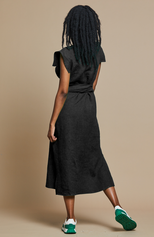 Beck Dress 100% Linen - MARETHCOLLEEN