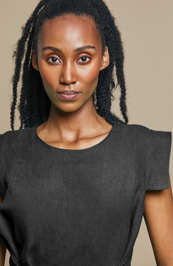 Beck Dress 100% Linen - MARETHCOLLEEN