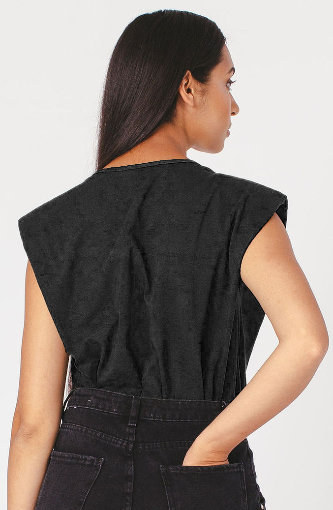 Shoulder Pad Tee - MARETHCOLLEEN