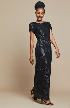 Liz Dress Sequins South Africa Party Mareth Colleen Cocktail Black