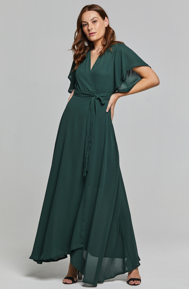 mamainthegreendress styles the wool& Brooklyn Wrap Dress year